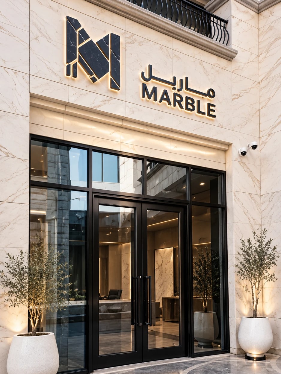 The Marble storefront at Turki Square